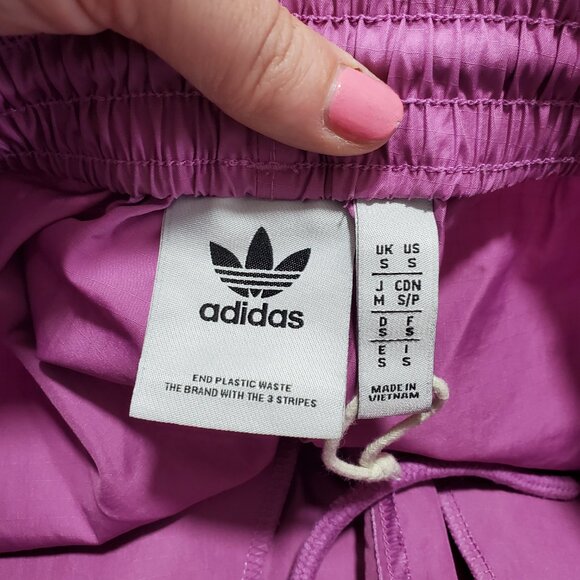 ADIDAS Hyperreal Cargo 9.5" Shorts Pull-On Utility Semi Pulse Lilac Men's Small - Picture 9 of 15